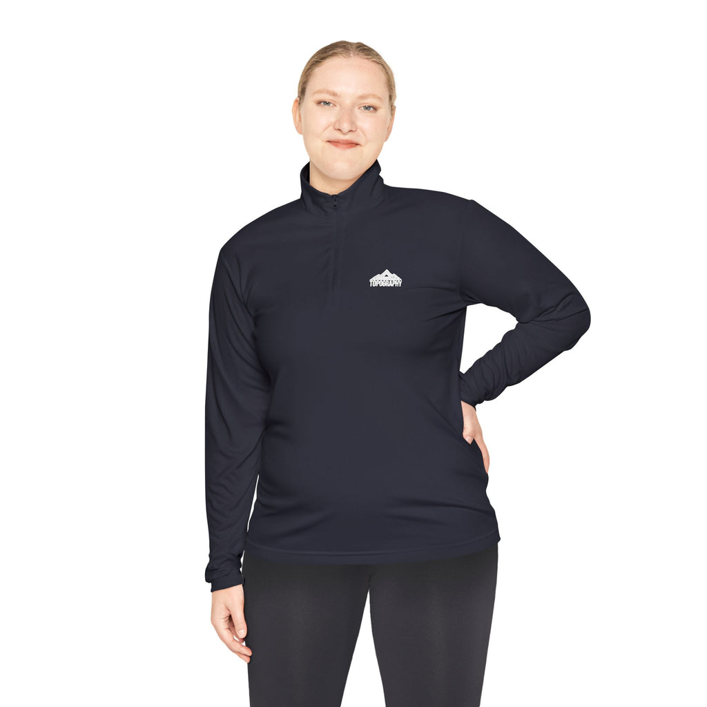 Cloud Logo Quarter-Zip Pullover — Minimal Outdoor Performance Top