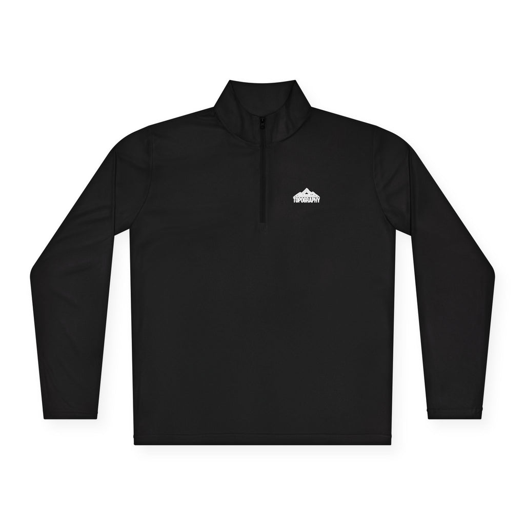 Cloud Logo Quarter-Zip Pullover — Minimal Outdoor Performance Top