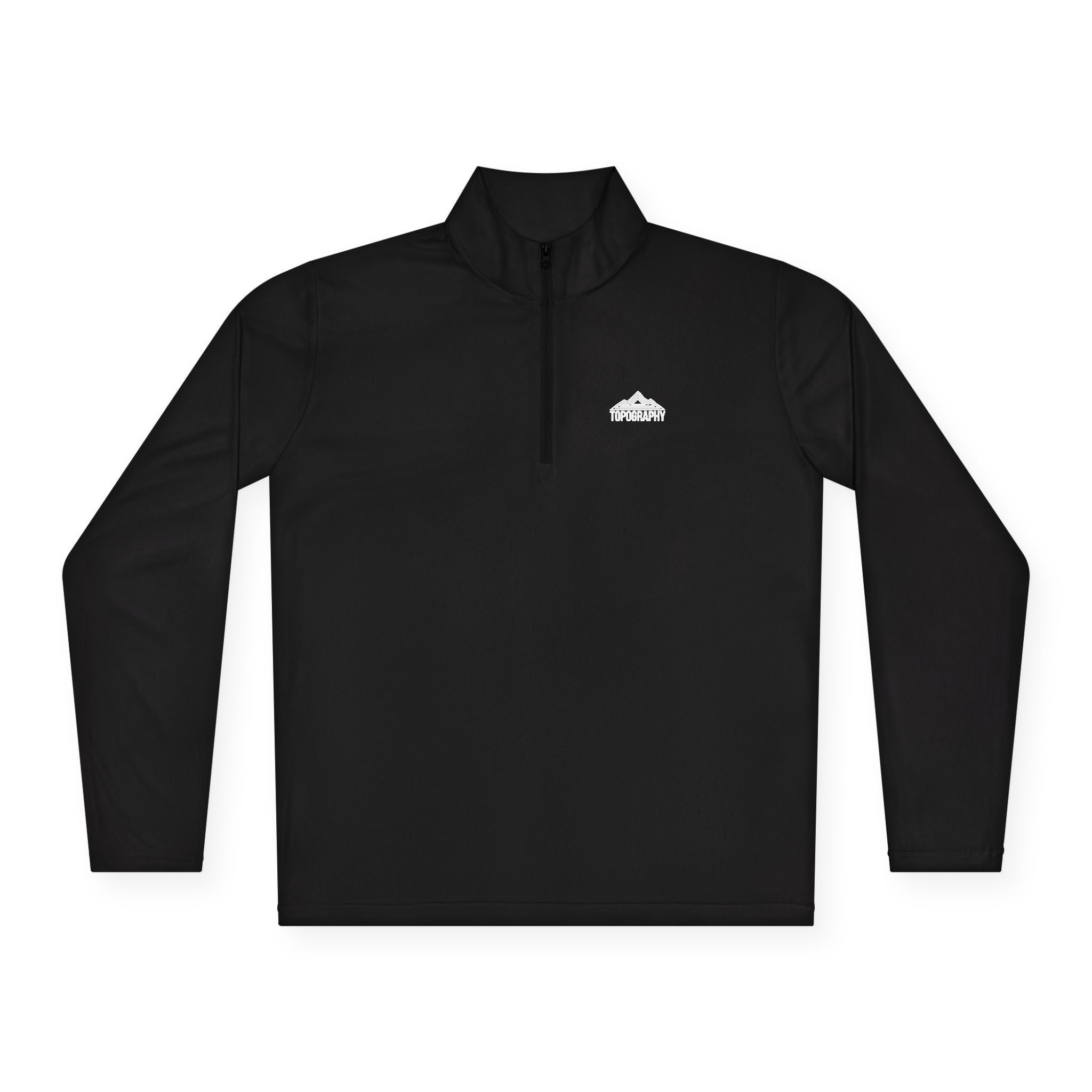 Cloud Logo Quarter-Zip Pullover — Minimal Outdoor Performance Top