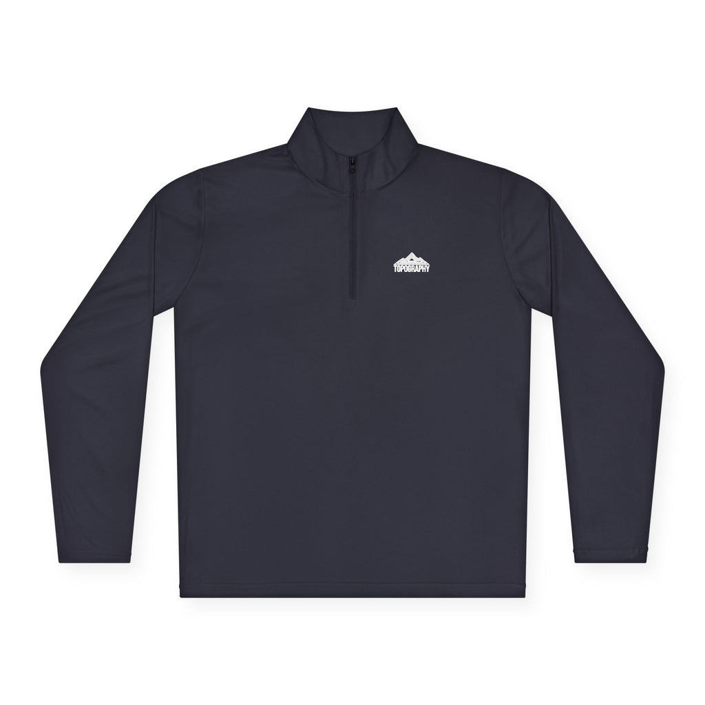 Cloud Logo Quarter-Zip Pullover — Minimal Outdoor Performance Top