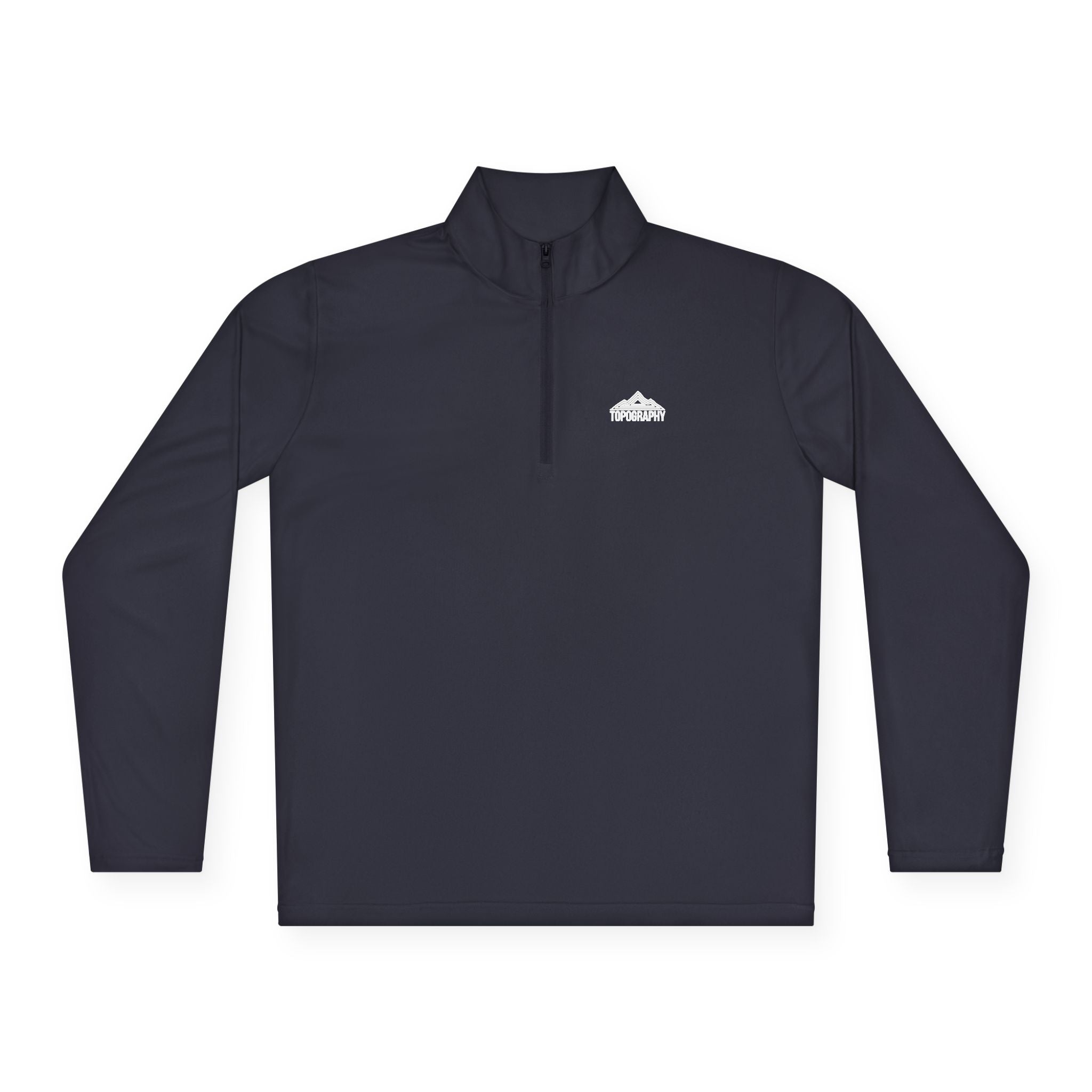 Cloud Logo Quarter-Zip Pullover — Minimal Outdoor Performance Top