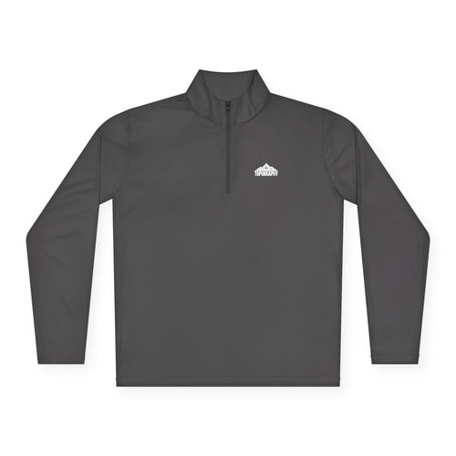 Cloud Logo Quarter-Zip Pullover — Minimal Outdoor Performance Top