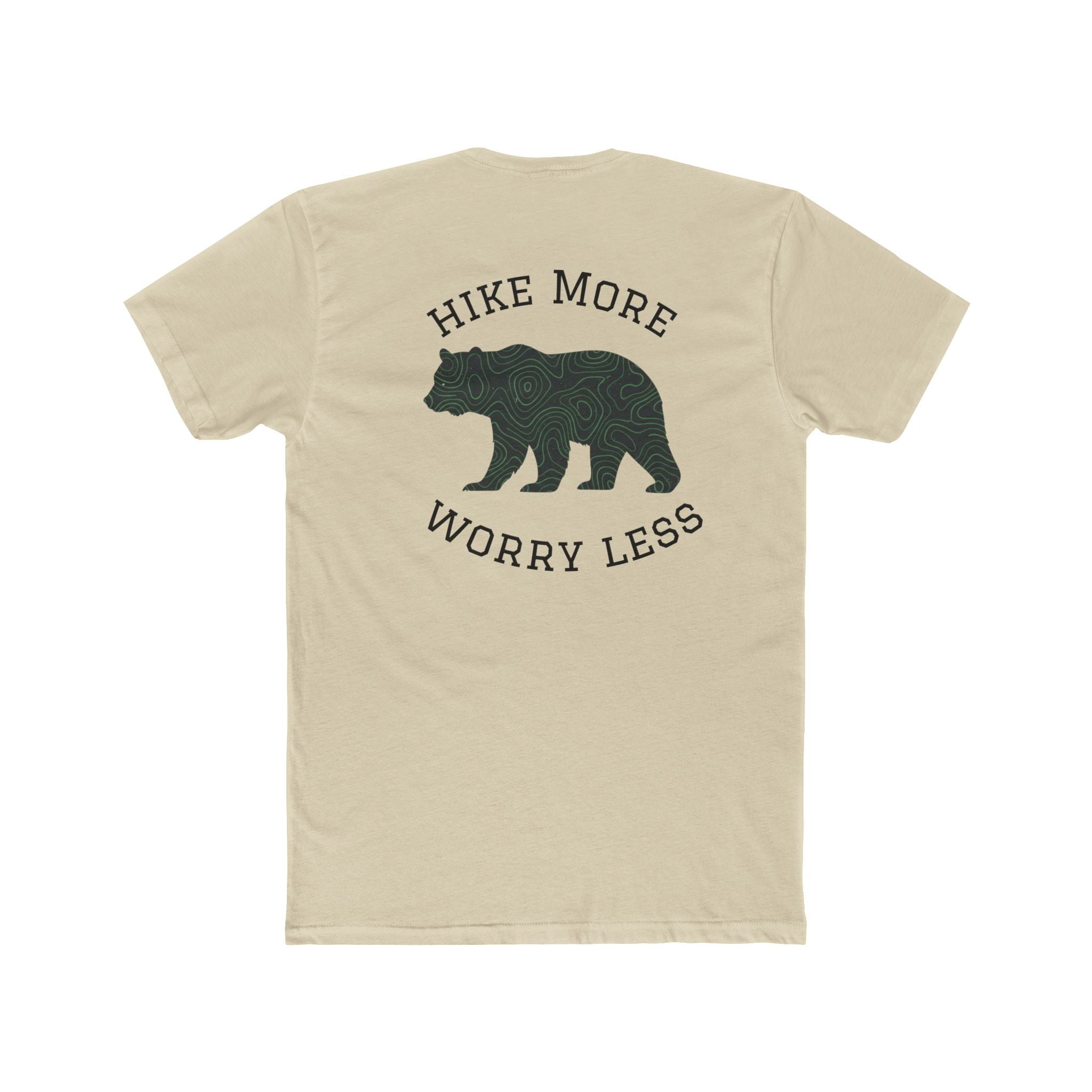 Hike More Worry Less Bear Tee — Outdoor Hiking T-Shirt