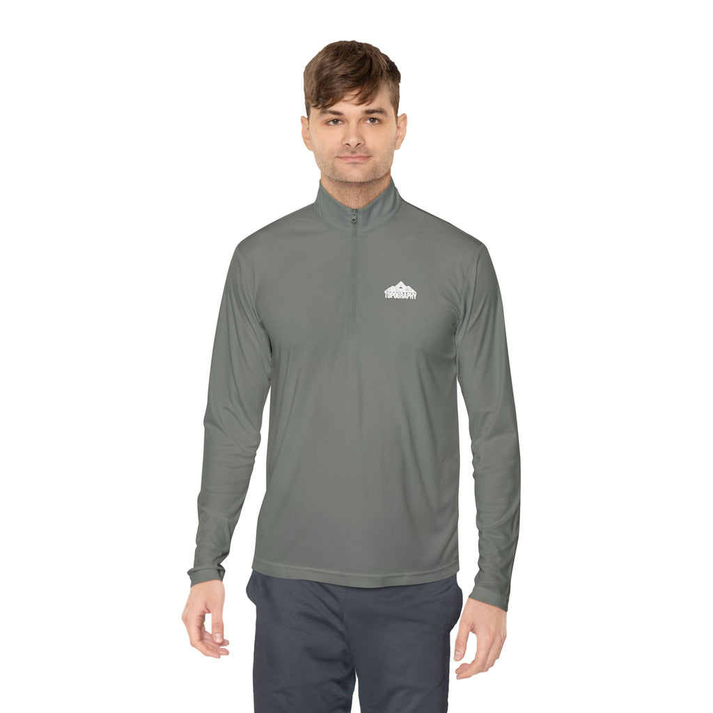 Cloud Logo Quarter-Zip Pullover — Minimal Outdoor Performance Top