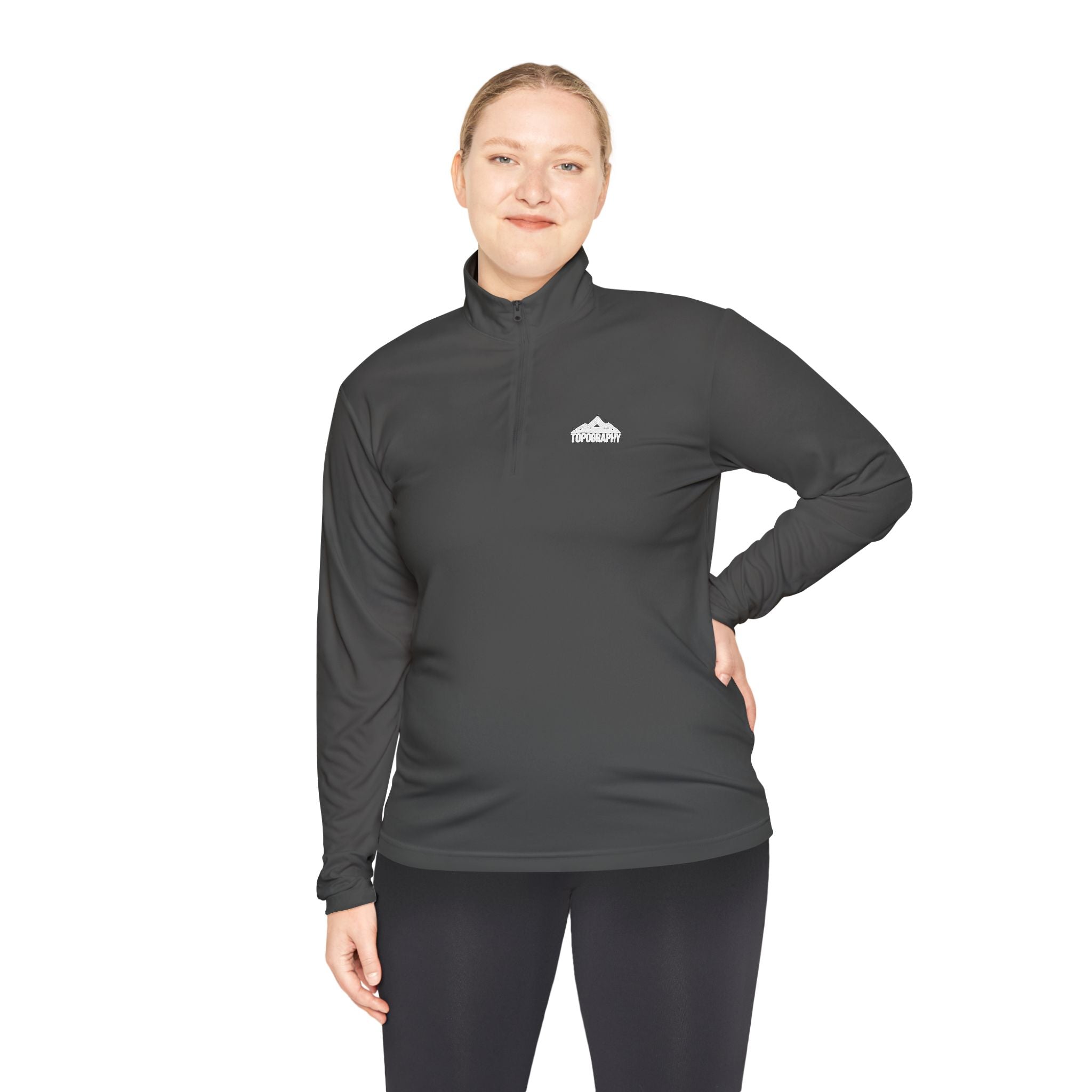 Cloud Logo Quarter-Zip Pullover — Minimal Outdoor Performance Top