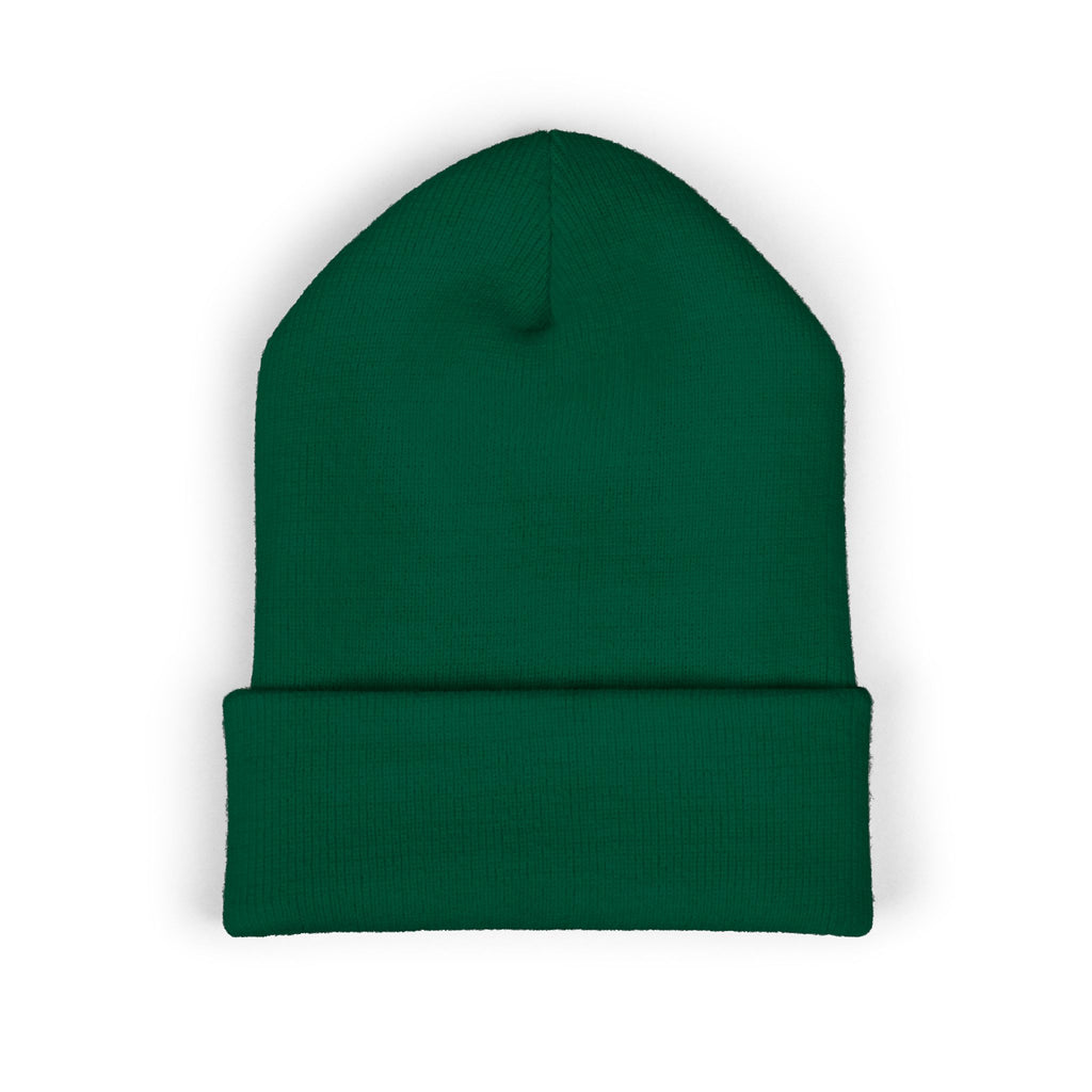 Embroidered Mountain Topography Cuffed Beanie