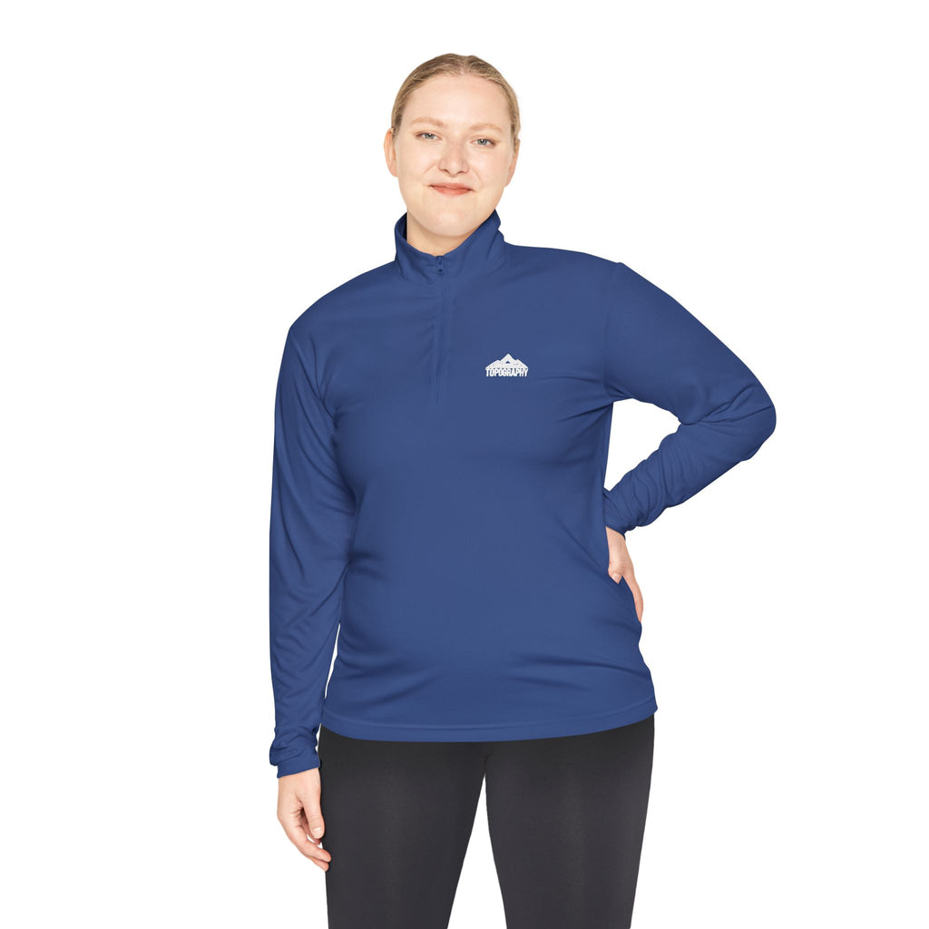 Cloud Logo Quarter-Zip Pullover — Minimal Outdoor Performance Top
