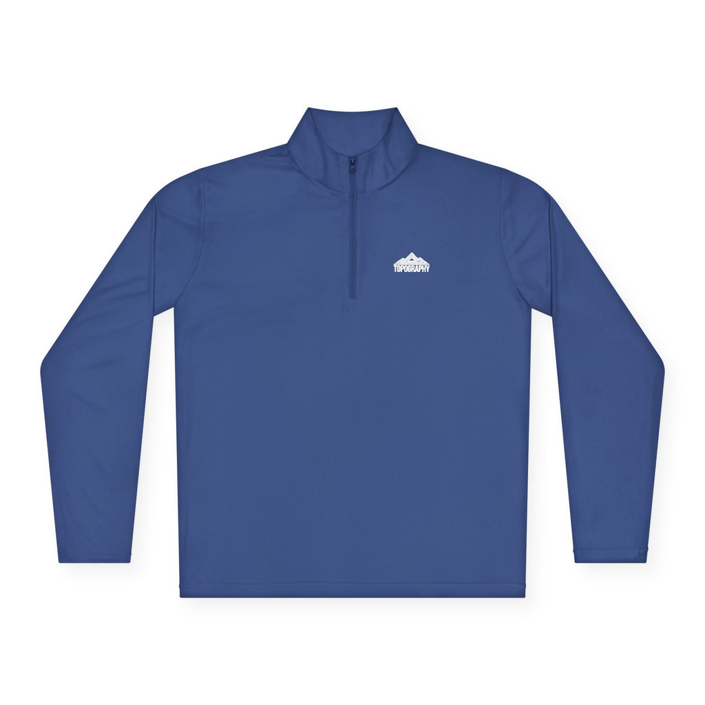 Cloud Logo Quarter-Zip Pullover — Minimal Outdoor Performance Top